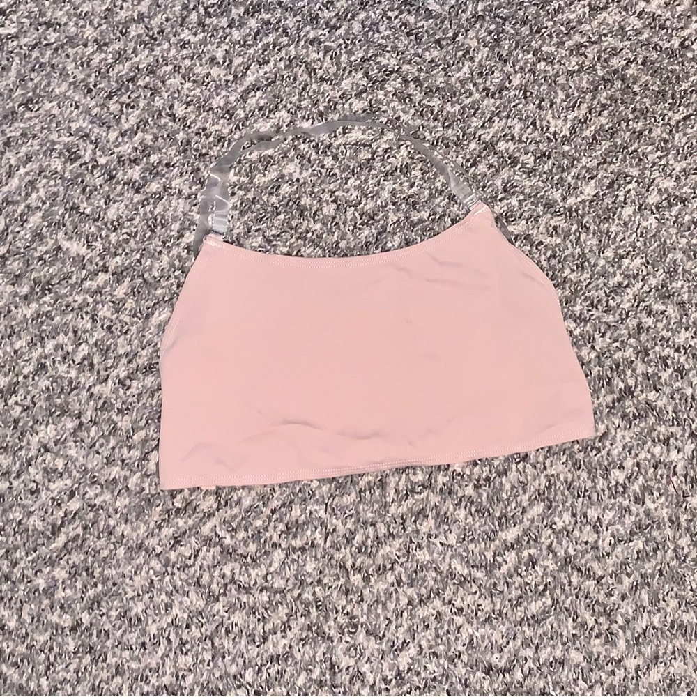 🩷 Body Wrappers Halter Bra Nude with Clear Straps XL 12/14 Girls 🩷